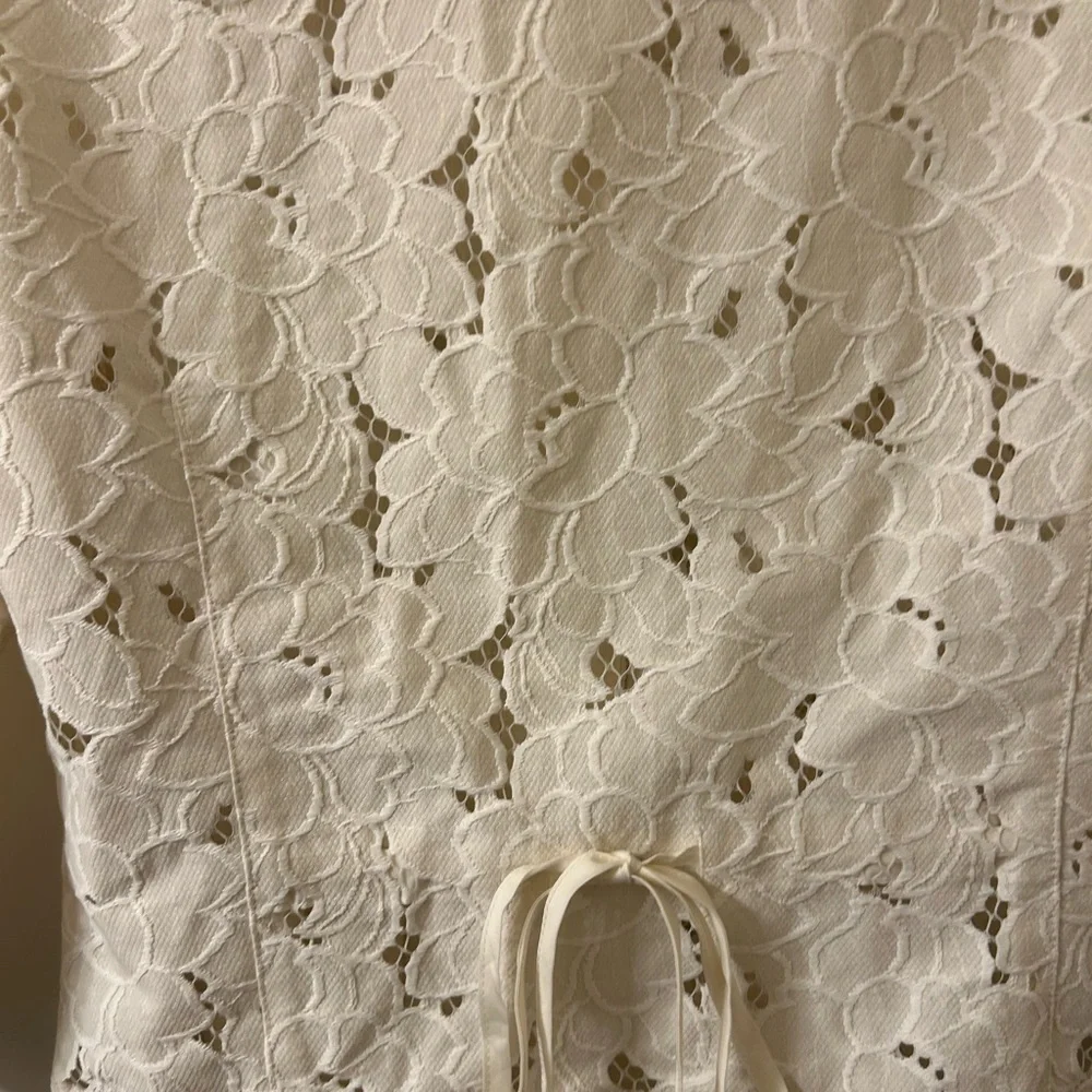 CAbi Cream Eyelet Portrait Jacket - Picture 2 of 6